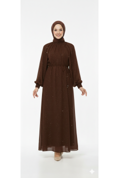 فستان شهودة (بني) 