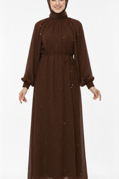 فستان شهودة (بني) 