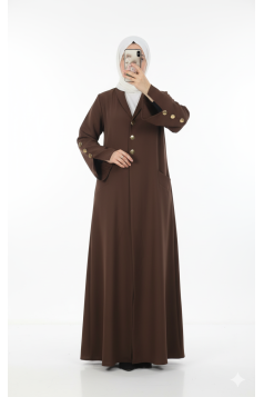 عباية التراويح أنيقة وعملية (بني) 4087