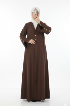 عباية التراويح أنيقة وعملية (بني) 4087