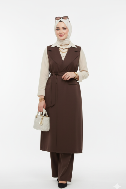 طقم ميسم الرسمي (بني)