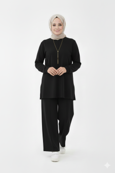 طقم ساشا العملي (اسود )