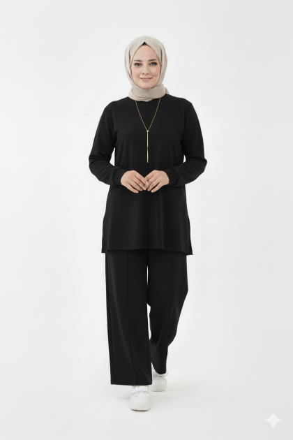 طقم ساشا العملي (اسود )