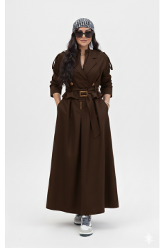 طقم فستان كارول(بني)