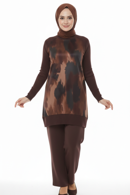 طقم هيليا (بني)