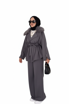 طقم نوال (رمادي)