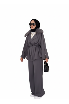 طقم نوال (رمادي)