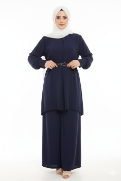 طقم امل لون (كحلي )