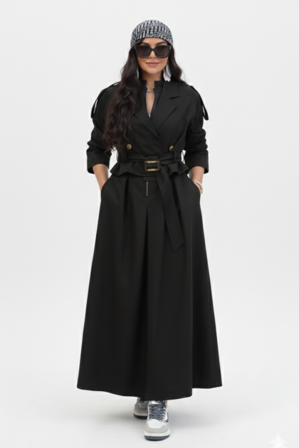 طقم فستان كارول(اسود) 