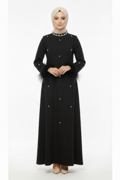 فستان اميرة الرسمي الصيفي  (اسود ) 