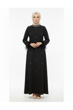 فستان اميرة الرسمي الصيفي  (اسود ) 
