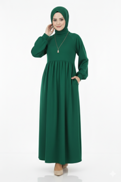 فستان لافندر الشتوي لون زمرد 103