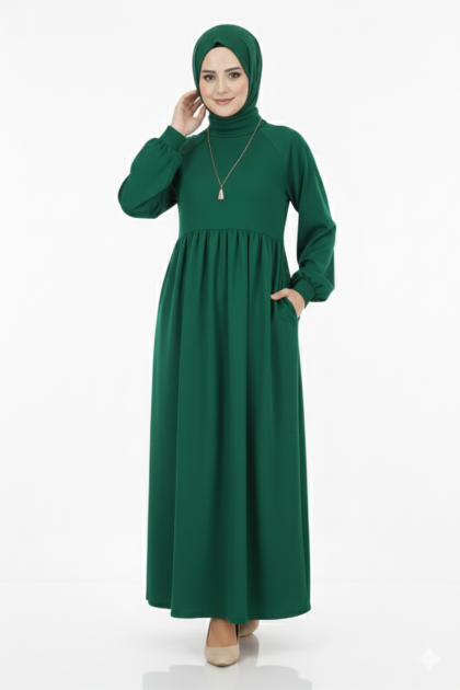 فستان لافندر الشتوي لون زمرد 103