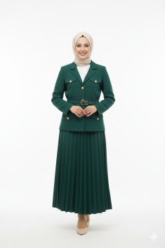 طقم تيا المناسب لموسم الصيف (زمردي )