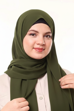 حجاب شرعي طبقتين  4085