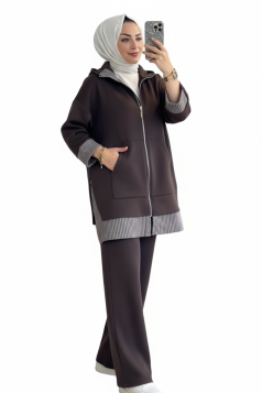 طقم غزالة (بني)