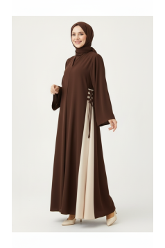 فستان شغف  (بني) 