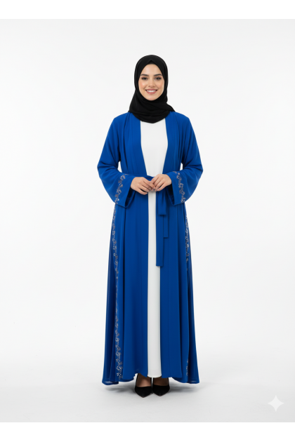 طقم عباية ليلاس الصيفي الرسمي (ازرق)