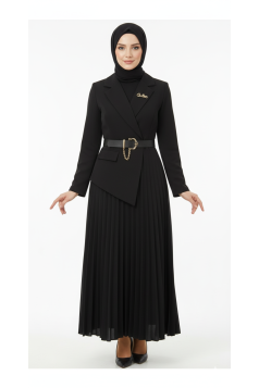 فستان انجي .الرسمي .الصيفي .اللون الاسود 