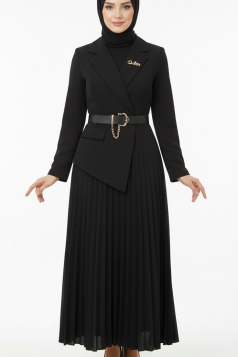 فستان انجي .الرسمي .الصيفي .اللون الاسود 