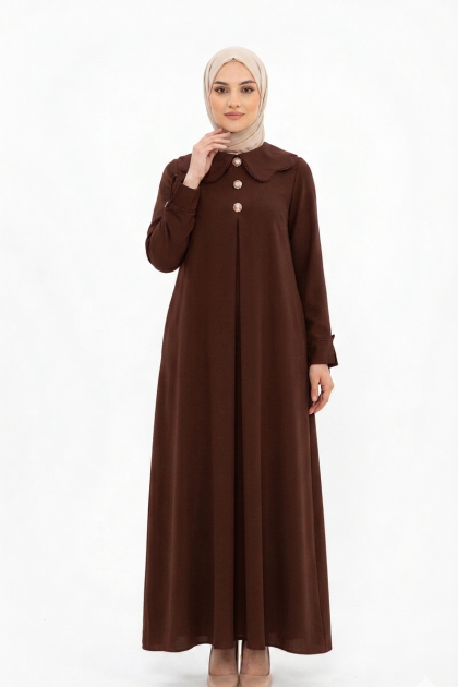 فستان شهيرة (بني)