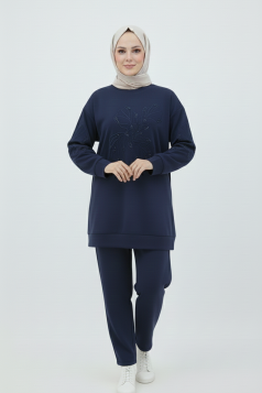 طقم ناي (كحلي) 