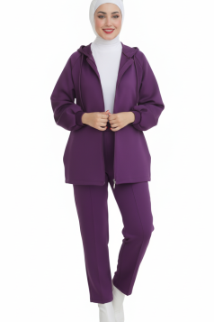 طقم سوزان الخريفي العملي (بنفسجي)