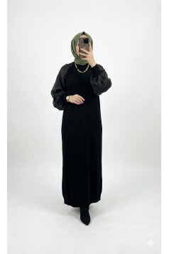 فستان رينا (اسود) Waleed