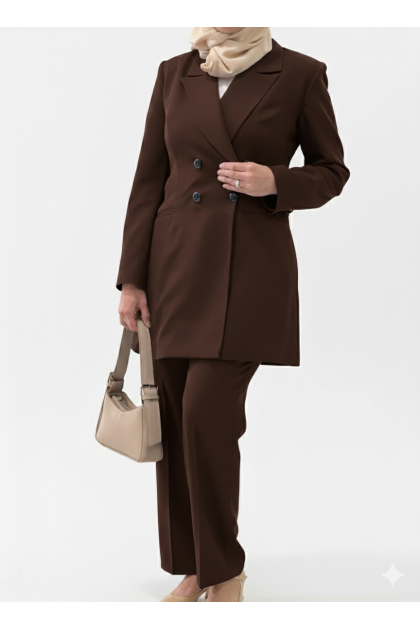 طقم رانيا الرسمي (بني)