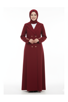 عباية دنيا  العملية المناسب لصيف (لون البوردو )
