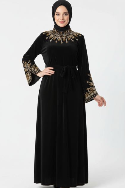 فستان ليليانا (اسود) 