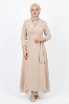 فستان برنسيس (بيج) (جملة)