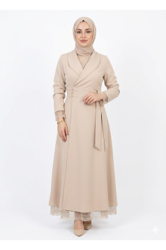 فستان برنسيس (بيج) (جملة)