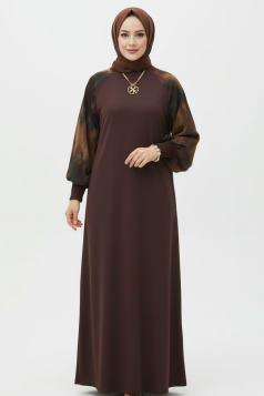 فستان رينا (بني) Waleed
