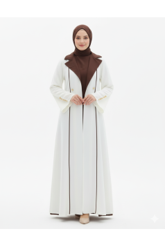 طقم رولا ابيض بني 