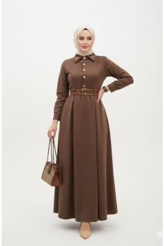 فستان ميس (بني)