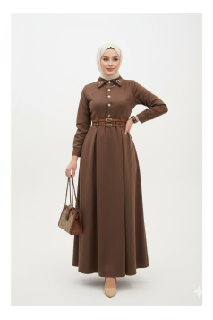 فستان ميس (بني)