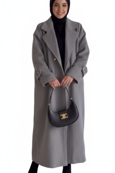 مانطو جوخ تلاتيني رمادي