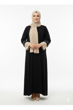 عباية نرجس العملية .المناسبة لموسم الصيف مع حجاب لون اسود 