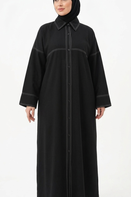 عباية ايلاف (اسود) (جملة)