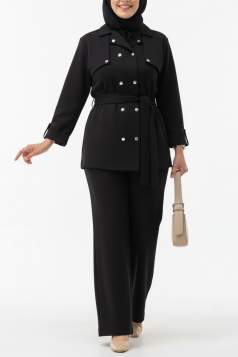 طقم وعد الخريفي العملي (الاسود)