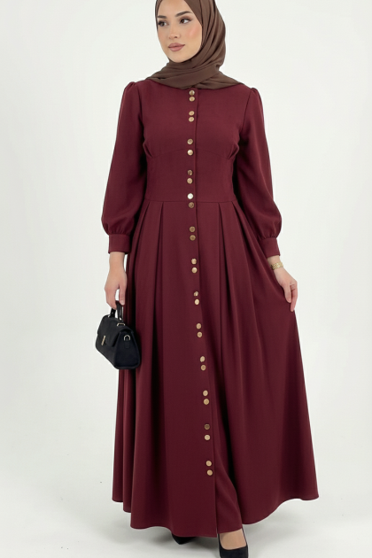 فستان الليدي (خمري) 