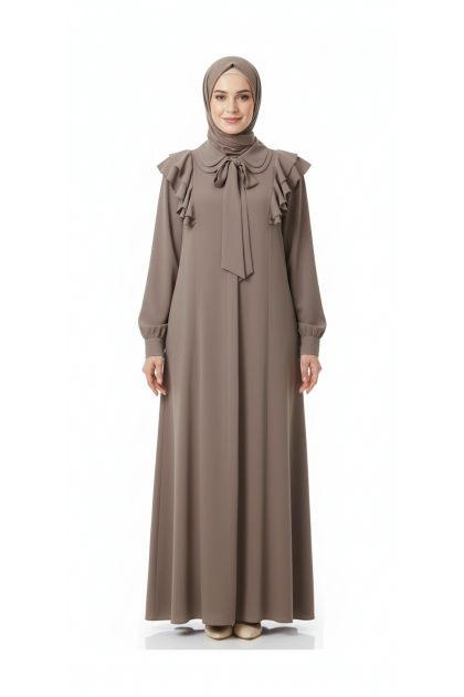 فستان رانية لون (بني)