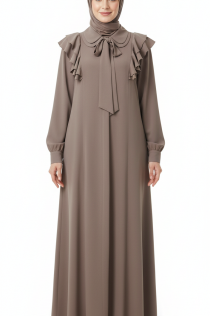 فستان رانية لون (بني)