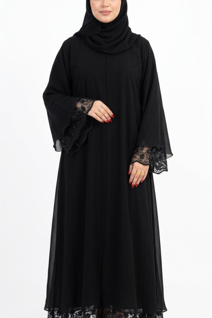 عباية ميادة (اسود) (جملة)