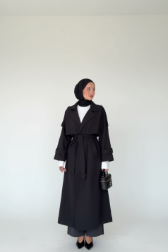 ترانشكوت سما الخريفي (اسود)