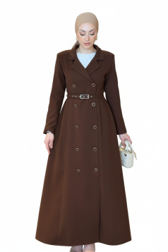 مانطو شيرين الرسمي – صيفي – اللون بني