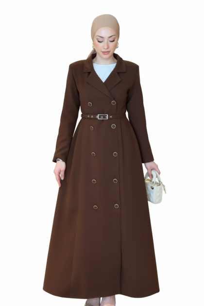 مانطو شيرين الرسمي – صيفي – اللون بني