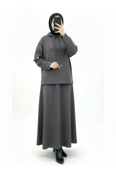 طقم ميرا (رمادي غامق)