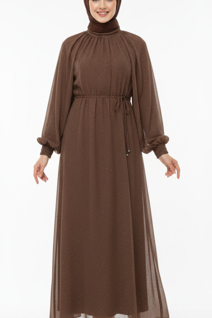 فستان شهودة (موكا) 